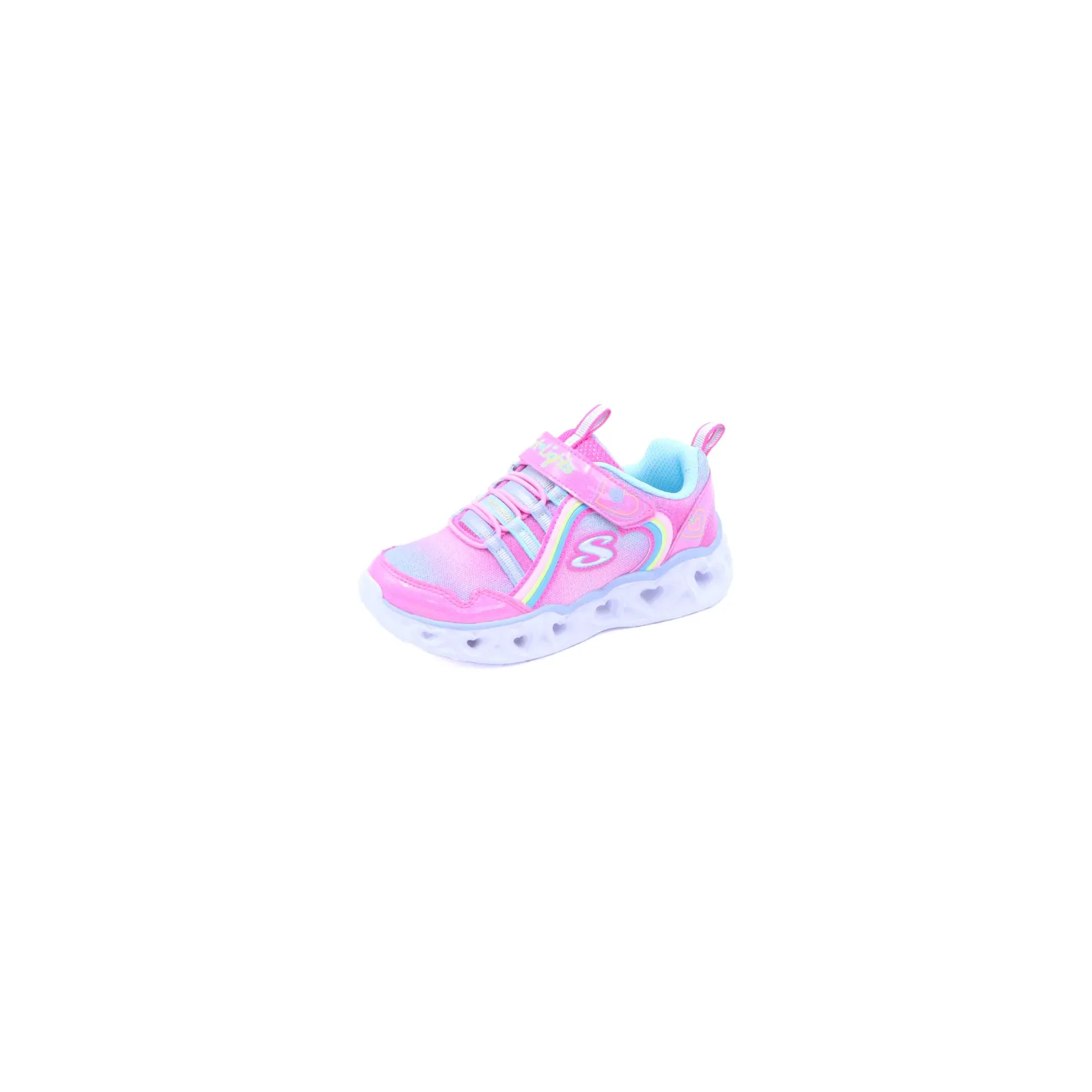 Tenis Skechers Heart Lights Rainbow Fiusha / Multicolor