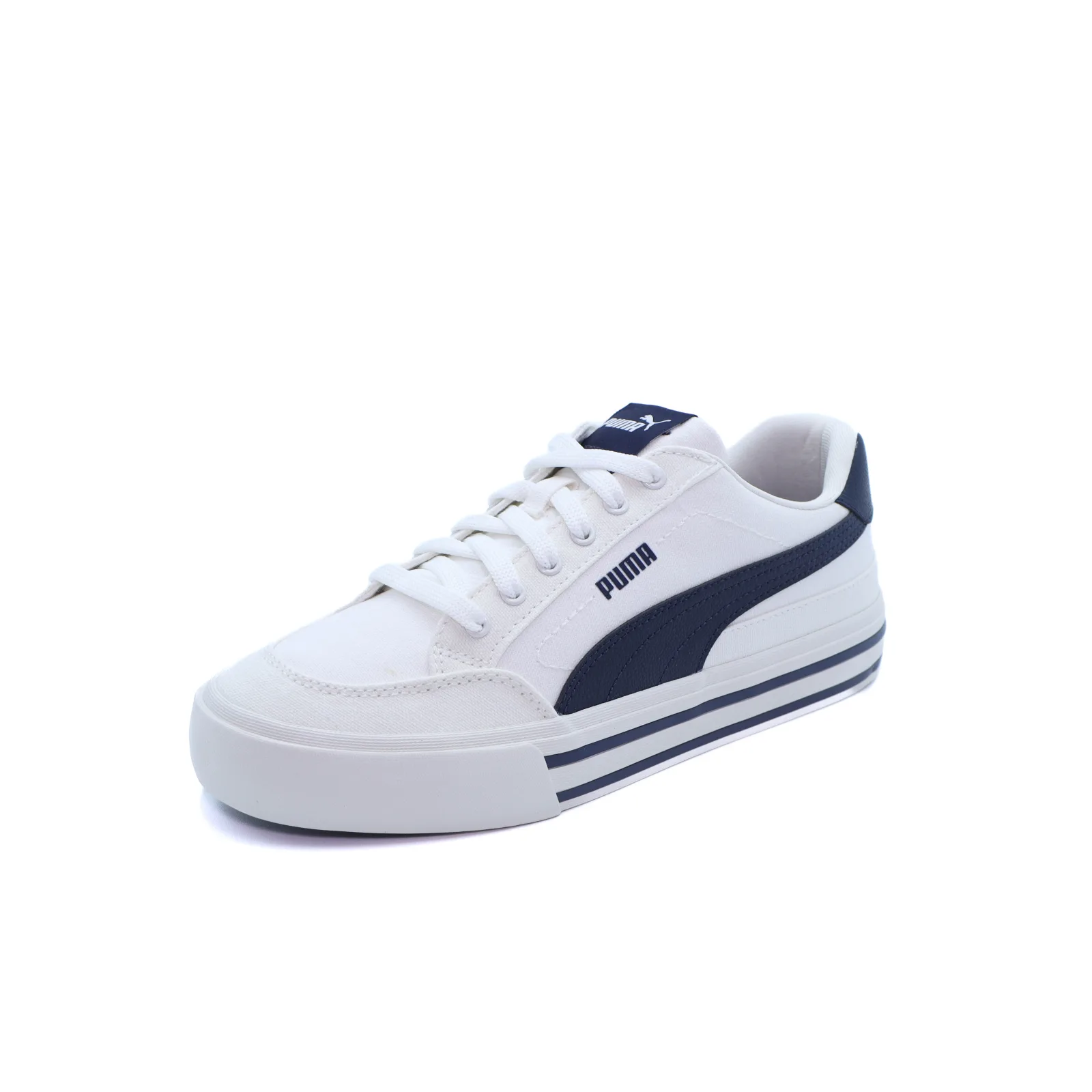 Tenis Puma Court Classic Vulc F Beige / Azul