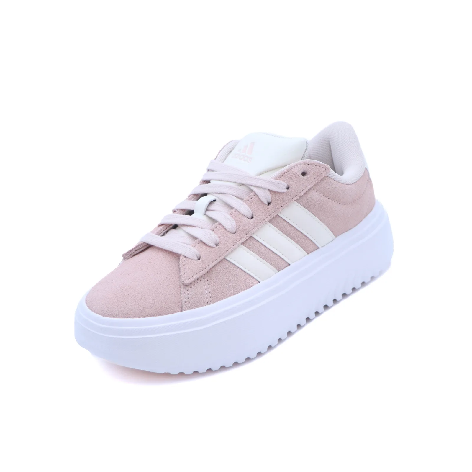 Tenis Adidas Grand Court Platafor Rosa / Blanco