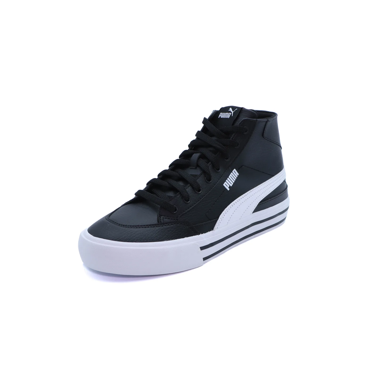 Tenis Puma Court Classic Vulc Negro / Blanco