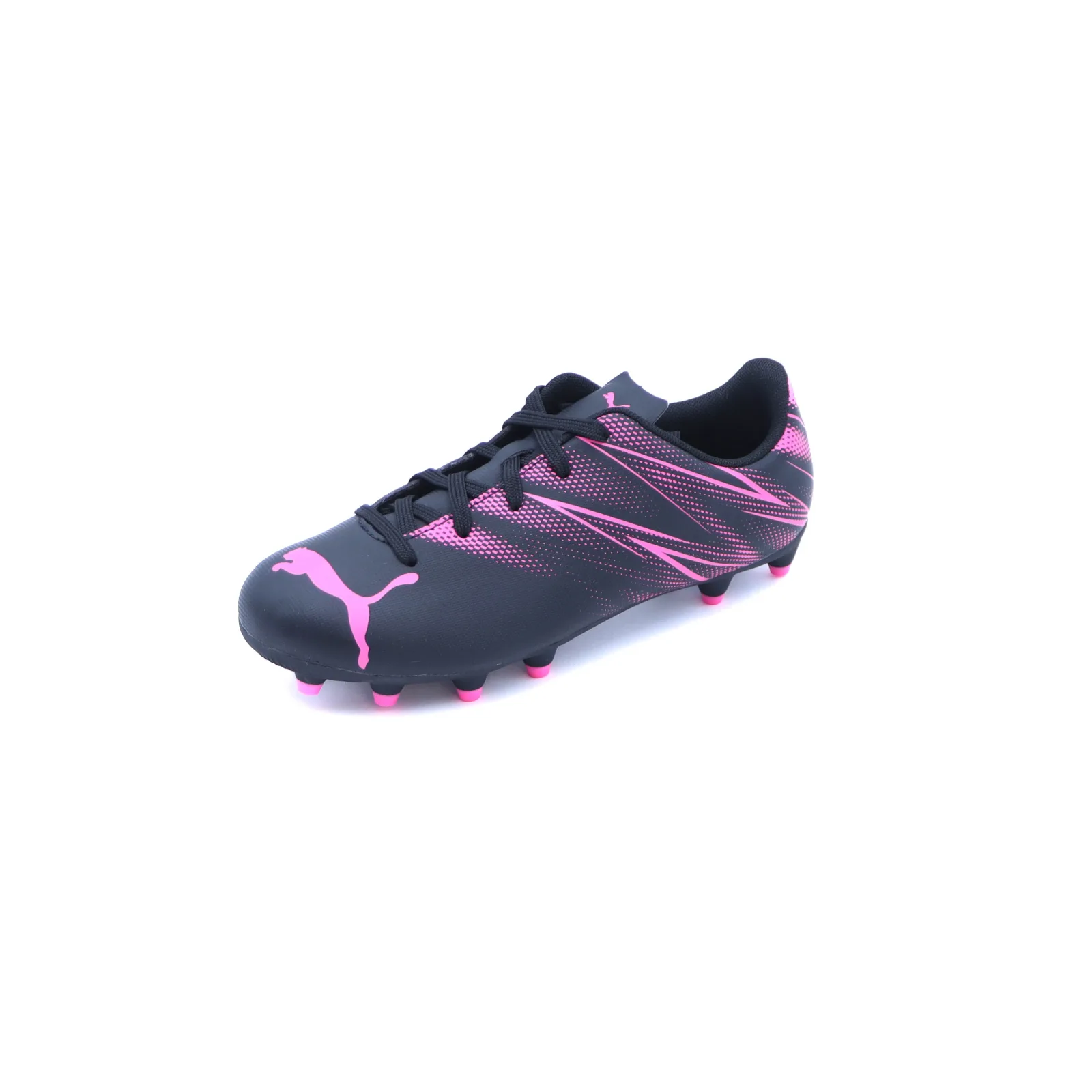 Tenis Puma Attacaton Fg/Ag Jr Negro / Fiusha